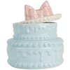 Clayre & Eef 6CE2146 Decoratiepot met deksel Keramiek Blauw Roze Ø 13x15 cm