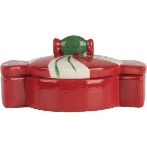 Clayre & Eef 6CE2148 Voorraadpot met deksel Keramisch...