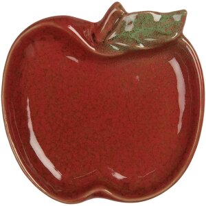 Clayre & Eef 6CE2153 Schaal Appel Keramiek Rood Groen...