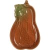Clayre & Eef 6CE2155 Schaal Pompoen Keramiek Oranje Groen 17x10x2 cm