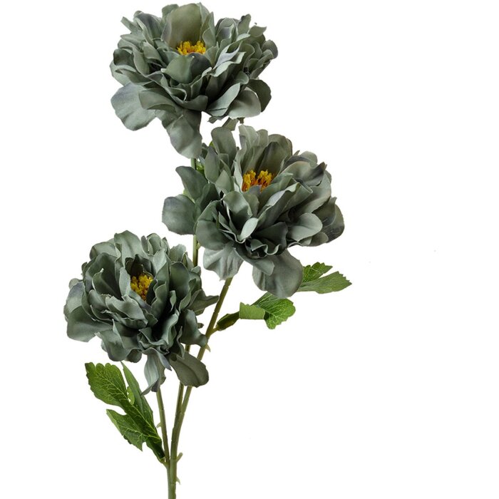 Clayre & Eef decoratieve tak bloemen groen 64cm kunststof natuurlijke look