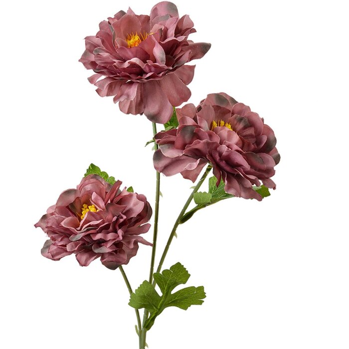 Clayre & Eef Decoratieve Tak met Bloemen Paars 64 cm Kunststof