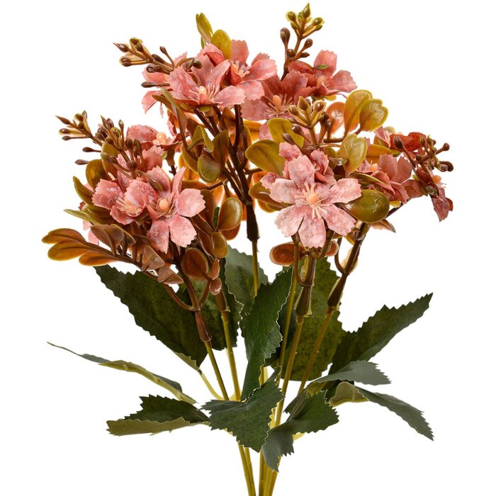 Clayre & Eef 6PL0380PA Kunstbloem paars-groen 10x10x33 cm
