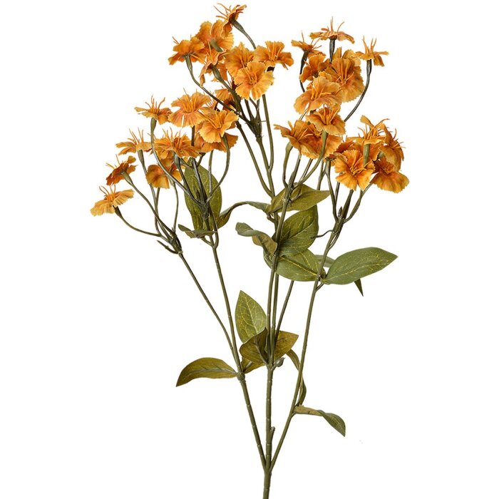 Clayre & Eef decoratieve tak gele bloemen 63 cm plastic levensecht