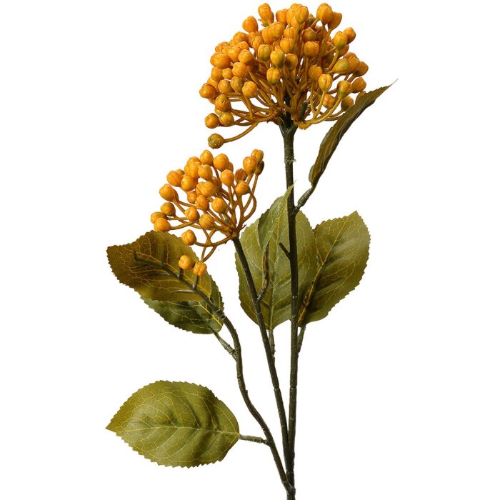 Clayre & Eef 6PL0386Y Kunstbloem Geel Groen 8x7x53 cm Kunststof