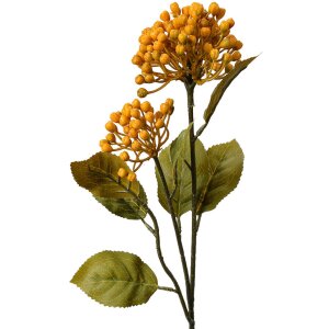 Clayre & Eef 6PL0386Y Kunstbloem Geel Groen 8x7x53 cm Kunststof