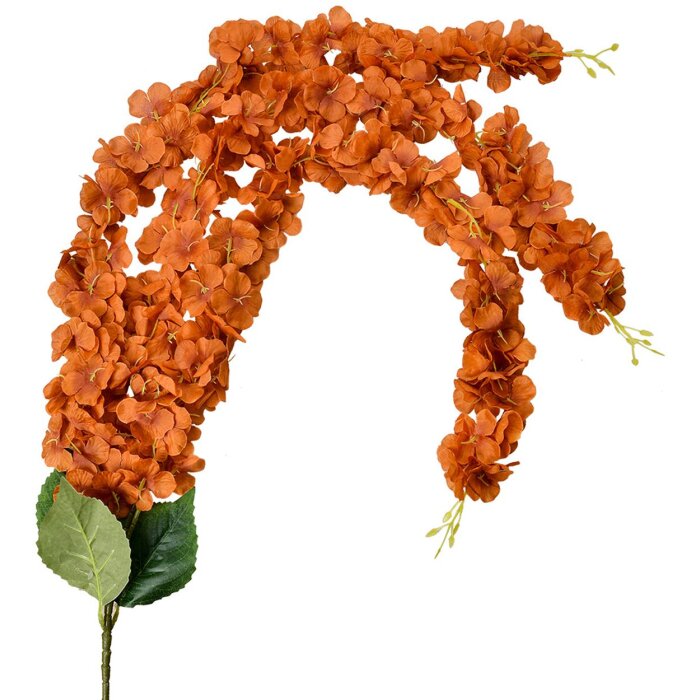 Clayre & Eef 6PL0388O Kunstbloemenkrans Oranje 6x6x108 cm