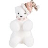Clayre & Eef 66120 Decoratie IJsbeer Wit Roze 11x11x18 cm
