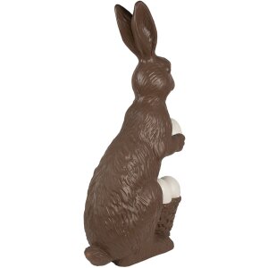 Clayre & Eef 5MG0055 Decoratie Konijn Bruin Wit 47x25x82 cm Landelijke stijl