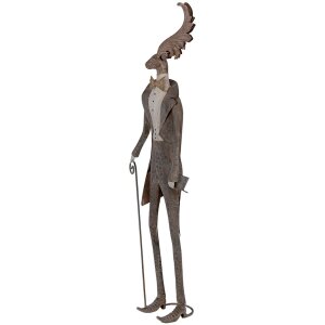 Clayre & Eef Decoratieve Figuur Rendier Landelijke Stijl 84 cm