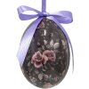 Clayre & Eef 65903 Decoratie hanger eierset 12 Ø 4x5 cm pastelkleuren vintage stijl