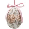 Clayre & Eef 65903 Decoratie hanger eierset 12 Ø 4x5 cm pastelkleuren vintage stijl