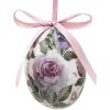 Clayre & Eef 65903 Decoratie hanger eierset 12 Ø 4x5 cm pastelkleuren vintage stijl