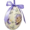 Clayre & Eef 65903 Decoratie hanger eierset 12 Ø 4x5 cm pastelkleuren vintage stijl