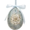 Clayre & Eef 65905 Decoratie hang eieren set 12 vintage look Ø 4x5 cm