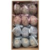 Clayre & Eef 65905 Decoratie hang eieren set 12 vintage look Ø 4x5 cm