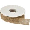 Clayre & Eef Juteslint Bruin Ø12x3cm 15m Rolle Dekoband