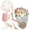 Clayre & Eef 6PR5148 Decoratie Konijn Wit Roze 11x6x10 cm Landelijke stijl