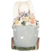 Clayre & Eef 6PR5148 Decoratie Konijn Wit Roze 11x6x10 cm Landelijke stijl