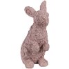 Clayre & Eef 6PR5149 Decoratie Konijn Roze 19x11x26 cm Polyresin