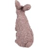 Clayre & Eef 6PR5149 Decoratie Konijn Roze 19x11x26 cm Polyresin