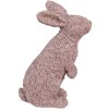 Clayre & Eef 6PR5149 Decoratie Konijn Roze 19x11x26 cm Polyresin