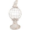 Clayre & Eef 6PR5151 Decoratie Vogel Ø 20x44 cm Grijs Antiek Stijl Polyresin