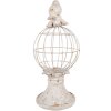 Clayre & Eef 6PR5151 Decoratie Vogel Ø 20x44 cm Grijs Antiek Stijl Polyresin
