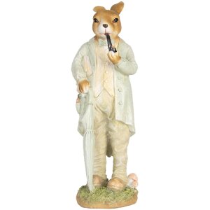 Clayre & Eef 6PR5448 Decoratie Konijn Polyresin Beige...