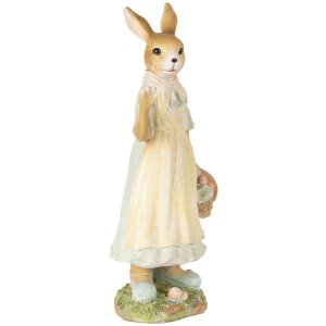 Clayre & Eef 6PR5449 Decoratie Konijn Beige Geel 15x12x32 cm