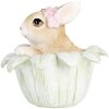 Clayre & Eef 6PR5450 Decoratie Konijn Beige Groen 12x12x12 cm