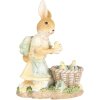 Clayre & Eef 6PR5452 Decoratie Konijn 10x6x13 cm Polyresin Beige Geel