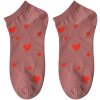 Juleeze JZSSK0028 sokken roze rood hartjes maat 3641