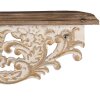 Clayre & Eef 5H0713 Wandplank Set van 2 Antiek Stijl Wit 70x18x22cm 60x14x19cm