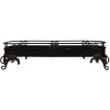 Clayre & Eef 5Y1284 Dienblad Zwart Ijzer 55x20x14 cm Antieke Stijl Decoratie