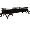 Clayre & Eef 5Y1284 Dienblad Zwart Ijzer 55x20x14 cm Antieke Stijl Decoratie