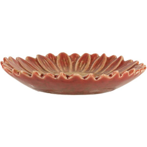 Clayre & Eef 6CE2158 Kom Bloem Rood Geel Ø14x3cm