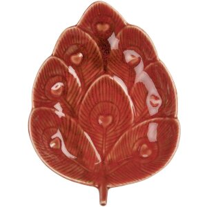 Clayre & Eef 6CE2160 Schaal Artisjok Keramiek Rood...