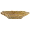 Clayre & Eef 6CE2161 Schaal Bloem Geel-Oranje Ø 14x3 cm keramiek botanisch
