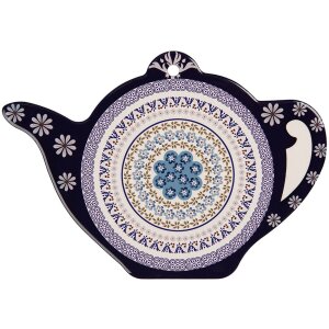 Clayre & Eef 6CE2055 Keramieken Pannendekker Blauw Violet 24x17 cm