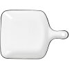 Clayre & Eef 6CE2168 Keramische Kom 23x17x3 cm Wit Zwart Modern