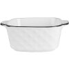 Clayre & Eef 6CEBO0212 Kom Wit Zwart 15x12x5 cm 400 ml Keramisch Modern