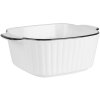 Clayre & Eef 6CEBO0213 Keramische Kom Wit Zwart 15x12x5 cm 400 ml Modern