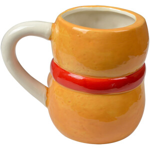 Keramiekbeker Lebkuchenman 525ml bruin rood