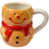 Keramiekbeker Lebkuchenman 525ml bruin rood