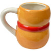 Keramiekbeker Lebkuchenman 525ml bruin rood