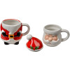 Keramiek kerstmanbeker Santa Claus 300/375ml landhuisstijl