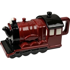 Clayre & Eef 6CETE0180 Theepot Lokomotief Rood Zwart...