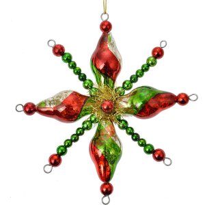 Clayre & Eef 6GL4705 Kerstlabel glas Ø 16x3 cm...