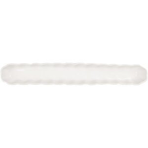Clayre & Eef 6CE2047 Kom 26x4x3 cm Wit Modern Design Keramiek